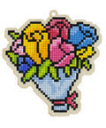 Wooden Diamond Painting Kit Festive Bouquet