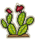 Wooden Diamond Painting Kit Flowering Cactus