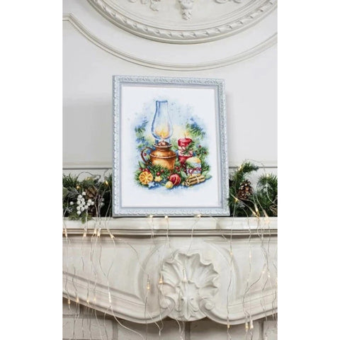 Christmas Lights Cross Stitch Kit by Zolotoe Runo