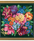 Dimensions Cross Stitch Kit Colorful Floral Design 36 x 36 cm
