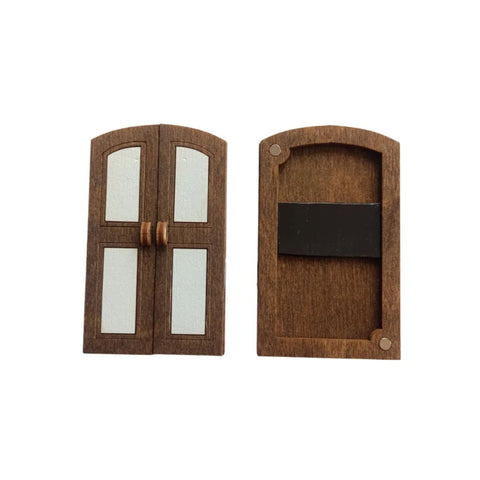 Wooden Sewing Needle Case White Door Design