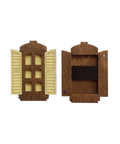 Wooden Needle Case Yellow Window Motif