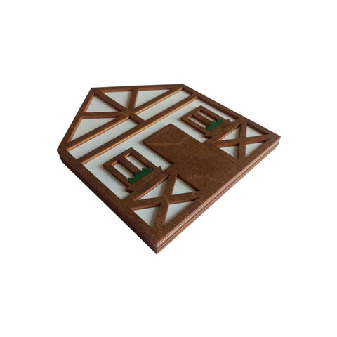 Wooden Bead Box Organizer White House KF027/61