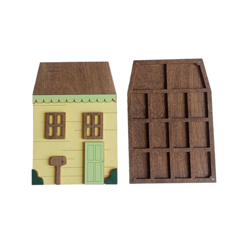 Wooden Bead Organizer with Shelves Yellow House Design