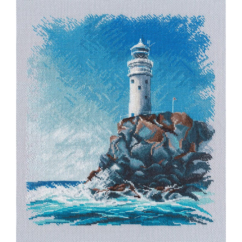 Cross Stitch Kit Lighthouse on a Cliff by Oven
