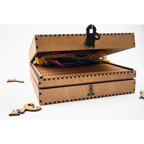 Wooden Embroidery Needle Organizer OG-064