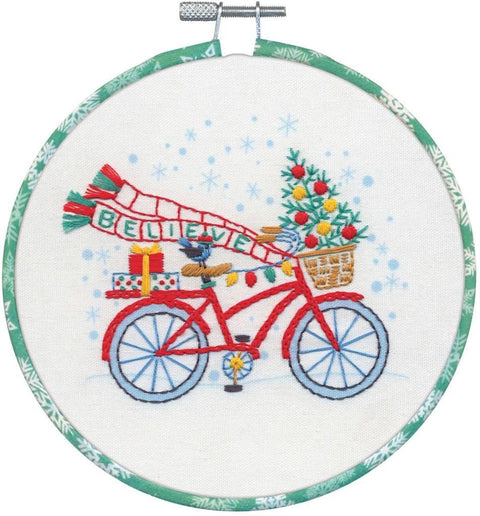 Holiday Bicycle (15.2 cm) - Cross Stitch Kit by DIMENSIONS