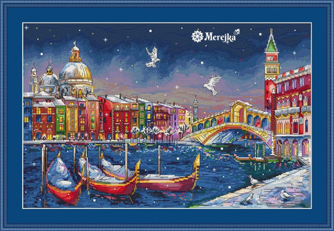 Holiday Venice SK29 cross stitch kit by Merejka