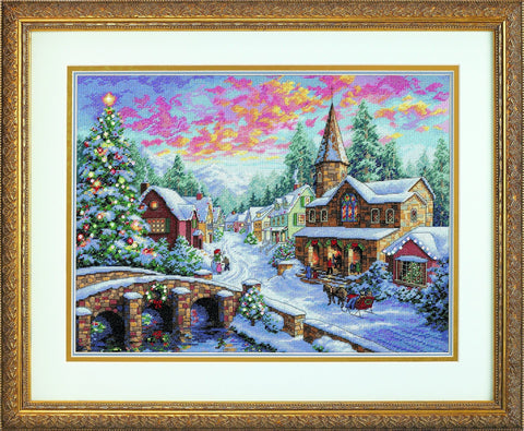 Holiday Village (41 x 30 cm) - Cross Stitch Kit by DIMENSIONS