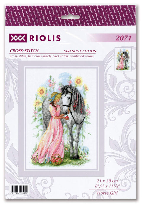 Horse Girl. Cross Stitch kit by RIOLIS Ref. no.: 2071