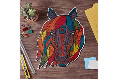 Horse totem - unique WOODEN puzzle 229 pcs