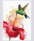 Hummingbird. Crocuses. Cross Stitch kit by RIOLIS Ref. no.: 2178 - Hobby.lt ??