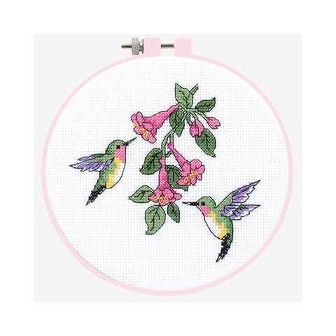 Hummingbirds (15 cm) - Cross Stitch Kit by DIMENSIONS