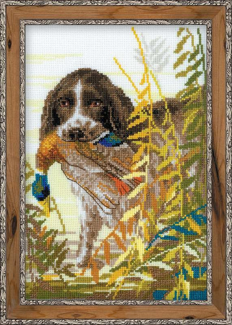 Hunting. Spaniel  - Cross Stitch Kit from RIOLIS Ref. no.:1151