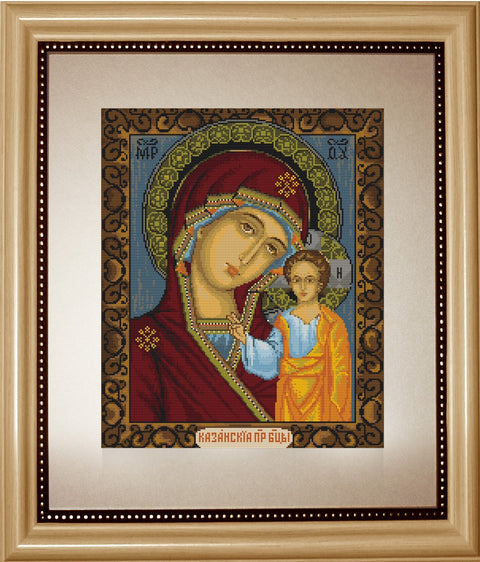 Icon of Kazan Mother of God SB436 - Cross Stitch Kit by Luca-s