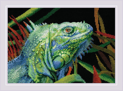 Iguana. Cross Stitch kit by RIOLIS Ref. no.: 2192 - Hobby.lt ??