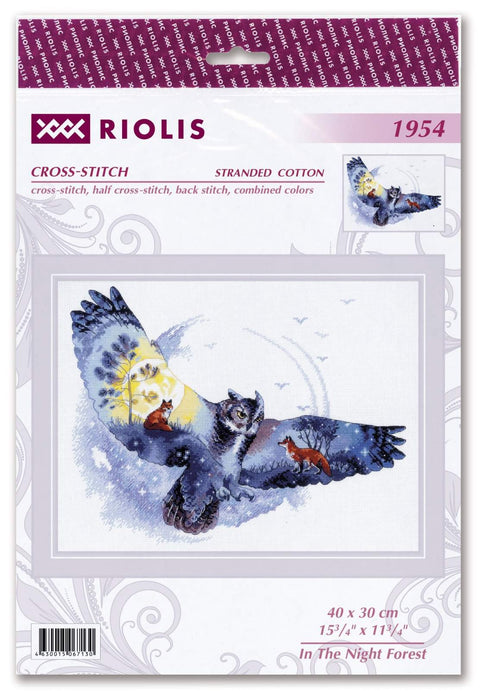 In The Night Forest cross stitch kit by RIOLIS Ref. no.: 1954