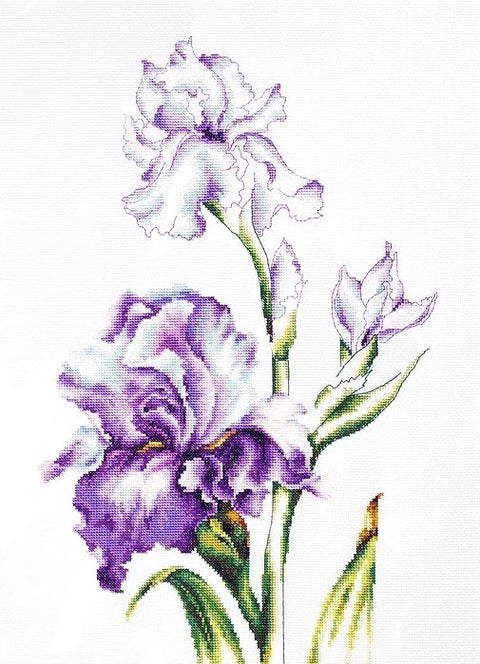 Irises SB2251 - Cross Stitch Kit by Luca-s