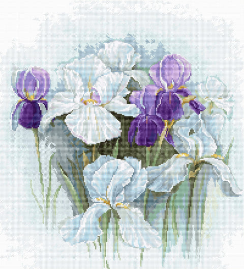 Irises SB2367 - Cross Stitch Kit