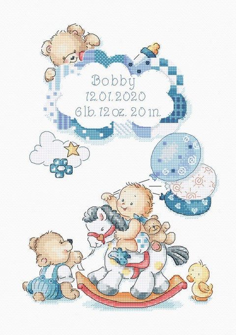 It's a boy! SLETI968 - Cross Stitch Kit