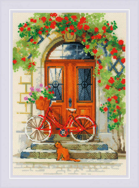 Italian Door cross stitch kit by RIOLIS Ref. no.: 1831