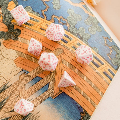 Japanese Cherry Blossoms Petals Dice st