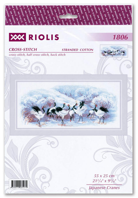 Japanese Cranes cross stitch kit by RIOLIS Ref. no.: 1806