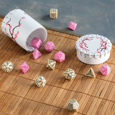 Japanese Last Words Stone Dice Set