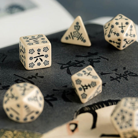 Japanese Last Words Stone Dice Set