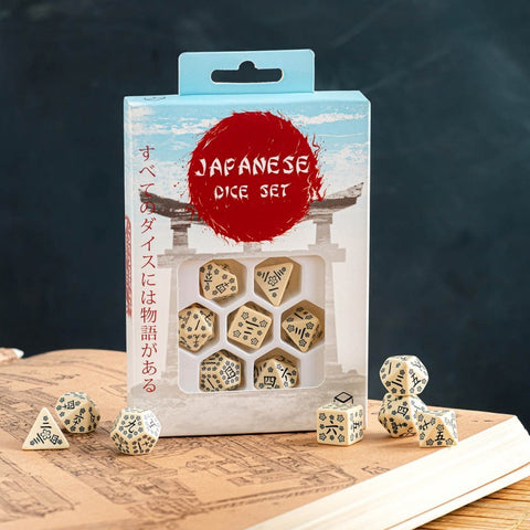 Japanese Last Words Stone Dice Set