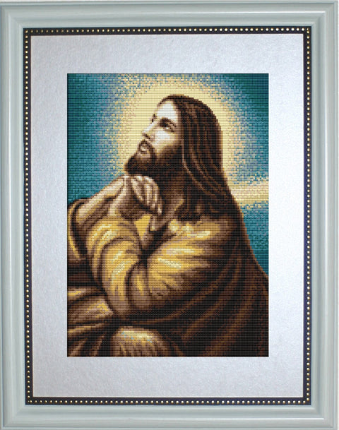 Jesus's Prayer SG306 - Cross Stitch Kit by Luca-s