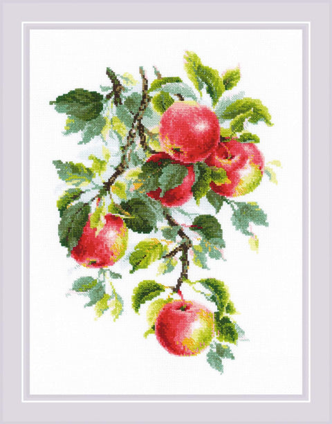 Juicy Apples cross stitch kit by RIOLIS Ref. no.: 1938