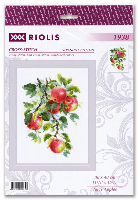 Juicy Apples cross stitch kit by RIOLIS Ref. no.: 1938