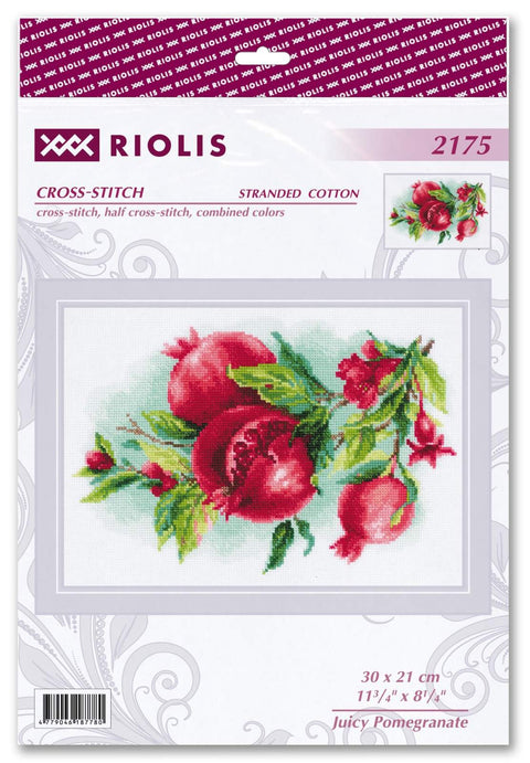 Juicy Pomegranate. Cross Stitch kit by RIOLIS Ref. no.: 2175