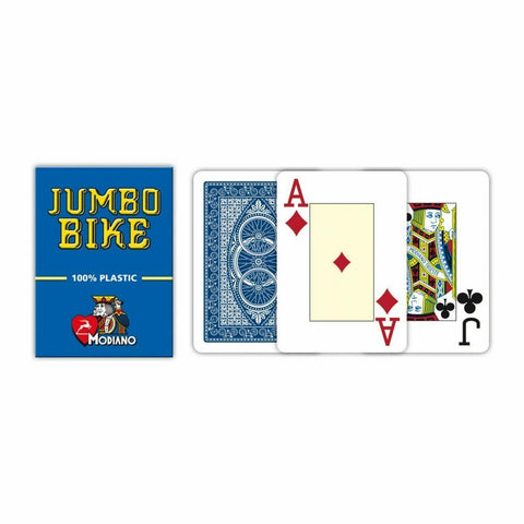 Modiano Jumbo Bike Trophy Playing Cards (Blue)