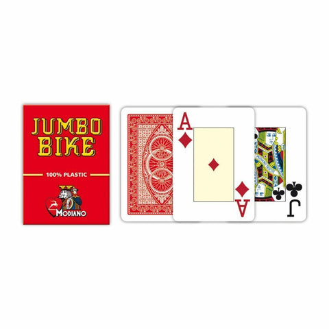 Modiano Jumbo Bike Trophy Playing Cards (Red)