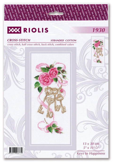 Keys to Happiness cross stitch kit by RIOLIS Ref. no.: 1930