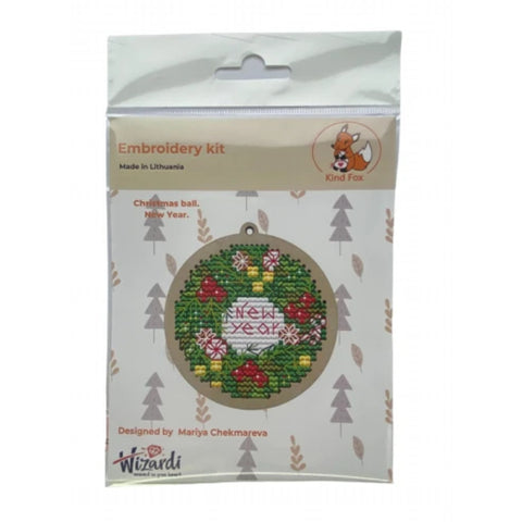 Christmas Tree Ornament Embroidery Kit