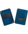 Wooden Sewing Needle Case Blue