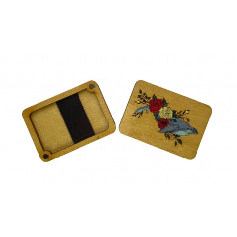 Wooden Sewing Needle Case Whale Shape