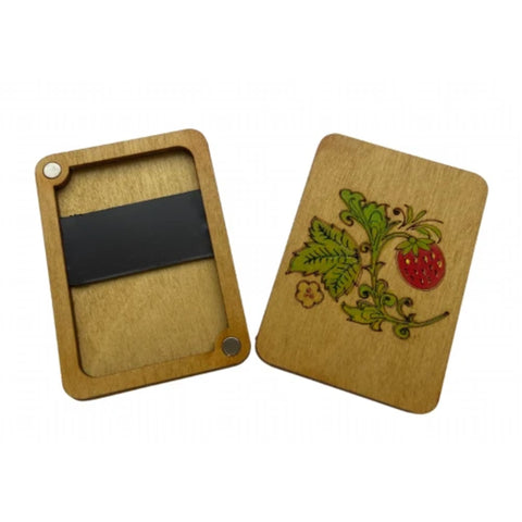 Wooden Needle Box Oak Design