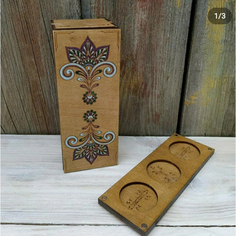 Wooden Embroidery Supply Box