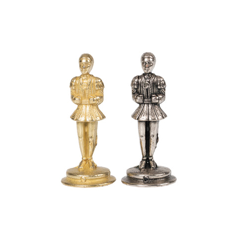 King Arthur inspired Chess Pieces with Leatherlike MAP Chess Board