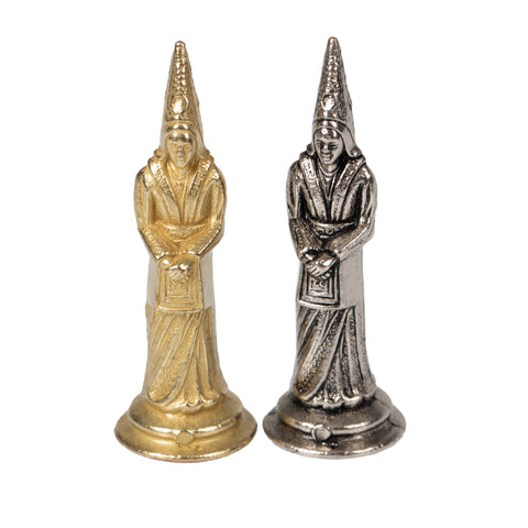 King Arthur inspired Chess Pieces with Leatherlike MAP Chess Board