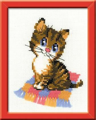 Kitten - Cross Stitch Kit from RIOLIS Ref. no.:HB068