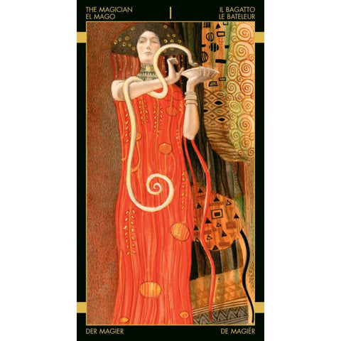 Klimt Tarot (Golden Mini Edition) Cards Lo Scarabeo