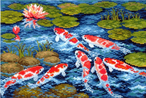 Koi Carps SANK-23 - Cross Stitch Kit by Andriana