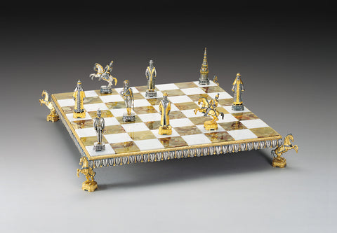 Kremlin: Nicholas II - the Last Tsar of Russia: Chess Set Finished Using Real 24k Gold