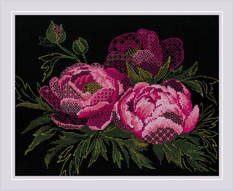 Lace Ponies. Cross Stitch kit by RIOLIS Ref. no.: 2024