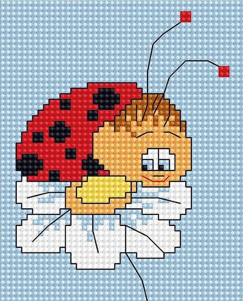 Lady Bug SB064 - Cross Stitch Kit by Luca-s